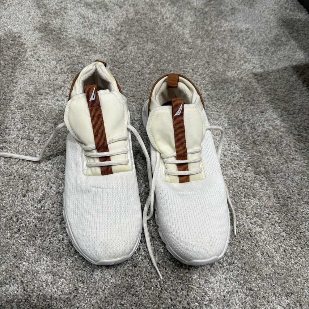 Nautica White and Brown Women's Sneakers